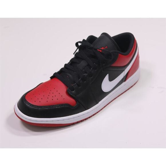 Air Jordan 1 Low Red/Black/White Alternate Bred Toe Worn Once w/ Box Men's US 11 - Picture 2 of 14